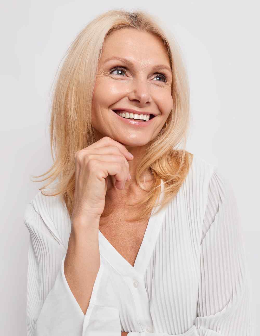Donna sorridente, formula personalizzata